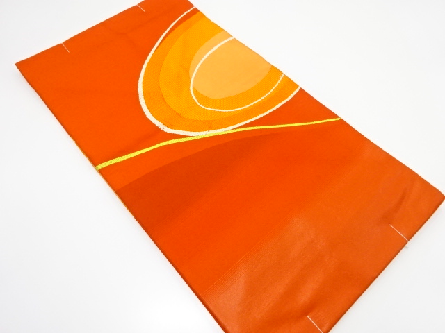 未使用品　抽象模様織り出し　名古屋帯